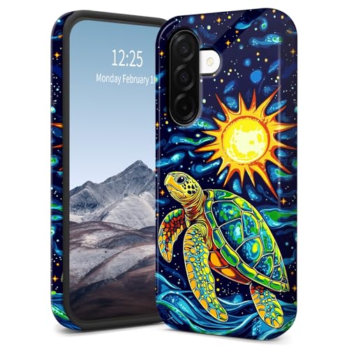 Schutzhülle für Samsung Galaxy A36-5G, schlanke, zweilagige Hybrid-Hülle, stoßfest und kratzfest, Polycarbonat-Hartschale + weiches Silikon, vergilbungsfrei, Schildkrötensonne Schutzhülle für Samsung Galaxy A36-5G, schlanke, zweilagige Hybrid-Hülle, stoßfest und kratzfest, Polycarbonat-Hartschale + weiches Silikon, vergilbungsfrei, Schildkrötensonne von SichKards