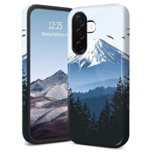 Schutzhülle für Samsung Galaxy A36-5G, schlanke, zweilagige Hybrid-Hülle, stoßfest und kratzfest, Polycarbonat-Hartschale + weiches Silikon, vergilbungsfrei, Schneebergblau Schutzhülle für Samsung Galaxy A36-5G, schlanke, zweilagige Hybrid-Hülle, stoßfest und kratzfest, Polycarbonat-Hartschale + weiches Silikon, vergilbungsfrei, Schneebergblau von SichKards