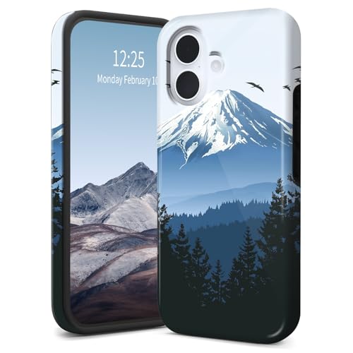 SichKards Dünne, zweilagige Hybrid-Schutzhülle für iPhone 16 Plus, ultra-schützende PC-Hartschale + weiche Silikonhülle, stoßfest, kratzfest, Anti-Vergilbungs-Design, Schneebergblau SichKards Dünne, zweilagige Hybrid-Schutzhülle für iPhone 16 Plus, ultra-schützende PC-Hartschale + weiche Silikonhülle, stoßfest, kratzfest, Anti-Vergilbungs-Design, Schneebergblau von SichKards