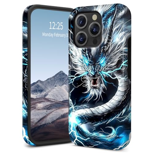 SichKards Dünne, zweilagige Hybrid-Schutzhülle für iPhone 16 Pro, ultra-schützende PC-Hartschale + weiche Silikonhülle, stoßfest, kratzfest, Anti-Vergilbungs-Design, Drachen-1 SichKards Dünne, zweilagige Hybrid-Schutzhülle für iPhone 16 Pro, ultra-schützende PC-Hartschale + weiche Silikonhülle, stoßfest, kratzfest, Anti-Vergilbungs-Design, Drachen-1 von SichKards