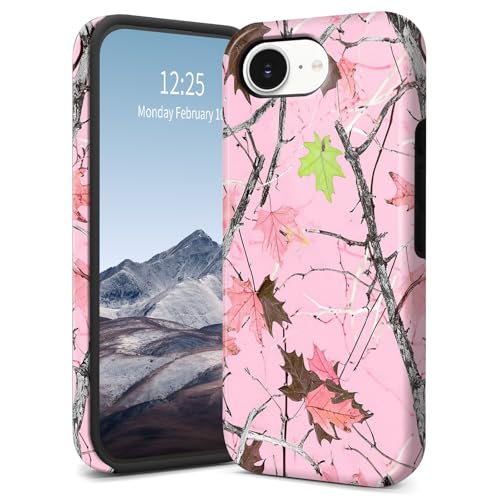 SichKards Dünne, zweilagige Hybrid-Schutzhülle für iPhone 16E, ultra-schützende PC-Hartschale + weiche Silikonhülle, stoßfest, kratzfest, Anti-Vergilbungs-Design, Camouflage-Pink SichKards Dünne, zweilagige Hybrid-Schutzhülle für iPhone 16E, ultra-schützende PC-Hartschale + weiche Silikonhülle, stoßfest, kratzfest, Anti-Vergilbungs-Design, Camouflage-Pink von SichKards