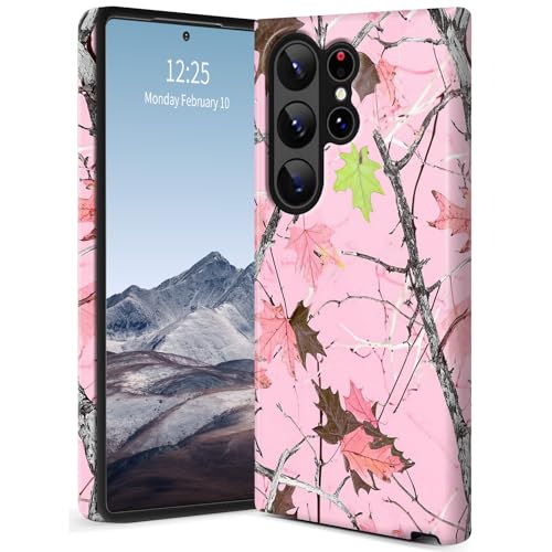 SichKards Dünne zweilagige Hybrid-Schutzhülle für Galaxy S25 Ultra, ultra-schützende PC-Hartschale + weiche Silikonhülle, stoßfest, kratzfest, Anti-Vergilbungs-Design, Camouflage-Pink SichKards Dünne zweilagige Hybrid-Schutzhülle für Galaxy S25 Ultra, ultra-schützende PC-Hartschale + weiche Silikonhülle, stoßfest, kratzfest, Anti-Vergilbungs-Design, Camouflage-Pink von SichKards