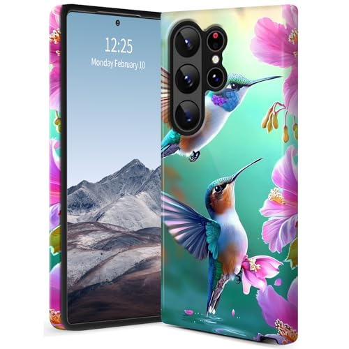 SichKards Dünne zweilagige Hybrid-Schutzhülle für Galaxy S25 Ultra, ultra-schützende PC-Hartschale + weiche Silikonhülle, stoßfest, kratzfest, Anti-Vergilbungs-Design, blauer Kolibri SichKards Dünne zweilagige Hybrid-Schutzhülle für Galaxy S25 Ultra, ultra-schützende PC-Hartschale + weiche Silikonhülle, stoßfest, kratzfest, Anti-Vergilbungs-Design, blauer Kolibri von SichKards