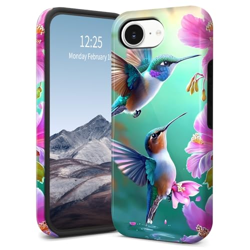 SichKards Dünne zweilagige Hybrid-Schutzhülle für iPhone 16E, ultra-schützende PC-Hartschale + weiche Silikonhülle, stoßfest, kratzfest, Anti-Vergilbungs-Design, blauer Kolibri SichKards Dünne zweilagige Hybrid-Schutzhülle für iPhone 16E, ultra-schützende PC-Hartschale + weiche Silikonhülle, stoßfest, kratzfest, Anti-Vergilbungs-Design, blauer Kolibri von SichKards