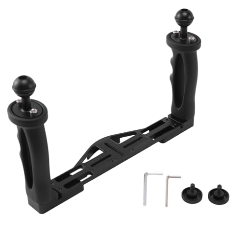 Sichuny Doppel Hand Stabilizer Tauchen Unterwasser Kamera Gehäuse Tray/Wasserdicht Mit Doppel Für Dome Anschluss Wasserdichtes Gehäuse von Sichuny