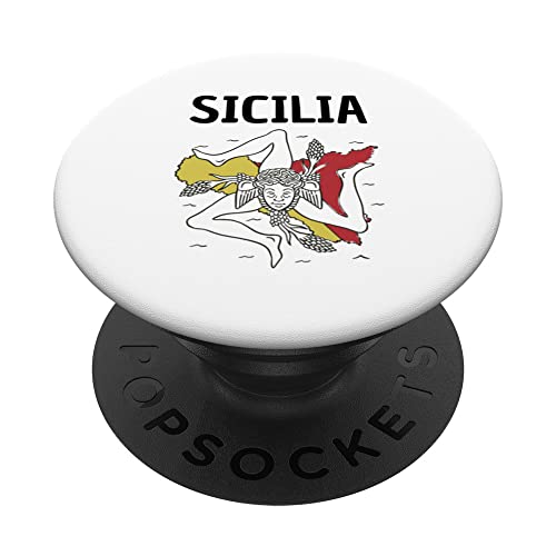 Flagge Sizilien Sizilien Palermo Italien PopSockets mit austauschbarem PopGrip Flagge Sizilien Sizilien Palermo Italien PopSockets mit austauschbarem PopGrip von Sicilia Sicily Italian Sicilian