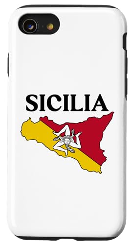 Hülle für iPhone SE (2020) / 7 / 8 Sizilien Flagge Sizilien Palermo Italien von Sicilia Sicily Italian Sicilian