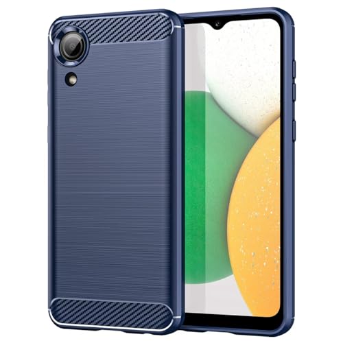 Sidande Hülle für Galaxy A03 Core/für Samsung A03 Core SM-A032F hülle Ultradünne Handyhülle mit stoßdämpfendem Carbon-Fiber-Design aus TPU Robuster Schutzhülle für Samsung Galaxy A03 Core Marineblau Sidande Hülle für Galaxy A03 Core/für Samsung A03 Core SM-A032F hülle Ultradünne Handyhülle mit stoßdämpfendem Carbon-Fiber-Design aus TPU Robuster Schutzhülle für Samsung Galaxy A03 Core Marineblau von Sidande