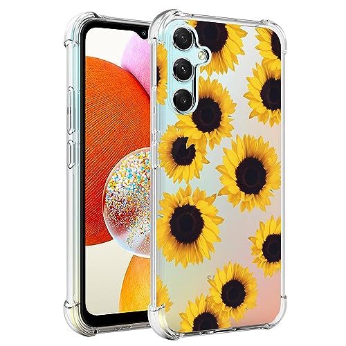 Sidande Hülle für Galaxy A14 5G/Samsung A14 5G SM-A146B Handyhülle für Mädchen Frauen, Transparentes Blumenmuster Soft Flexible TPU Slim Handy Schutzhülle für Samsung Galaxy A14 5G Sonnenblume Sidande Hülle für Galaxy A14 5G/Samsung A14 5G SM-A146B Handyhülle für Mädchen Frauen, Transparentes Blumenmuster Soft Flexible TPU Slim Handy Schutzhülle für Samsung Galaxy A14 5G Sonnenblume von Sidande