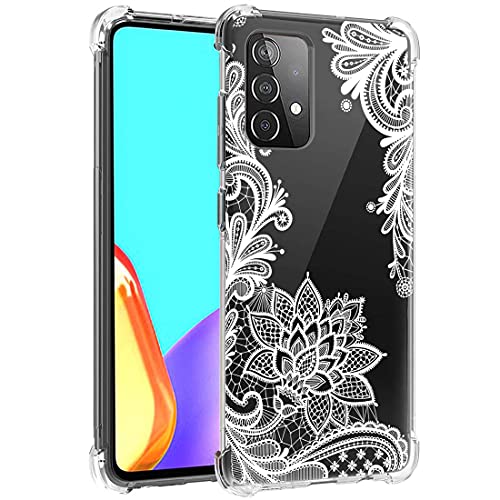 Sidande Hülle für Galaxy A52 5G/Samsung A52 4G Handyhülle für Mädchen Frauen, Transparentes Blumenmuster Soft Flexible TPU Slim Handy Schutzhülle für Samsung Galaxy A52 Mandala Sidande Hülle für Galaxy A52 5G/Samsung A52 4G Handyhülle für Mädchen Frauen, Transparentes Blumenmuster Soft Flexible TPU Slim Handy Schutzhülle für Samsung Galaxy A52 Mandala von Sidande