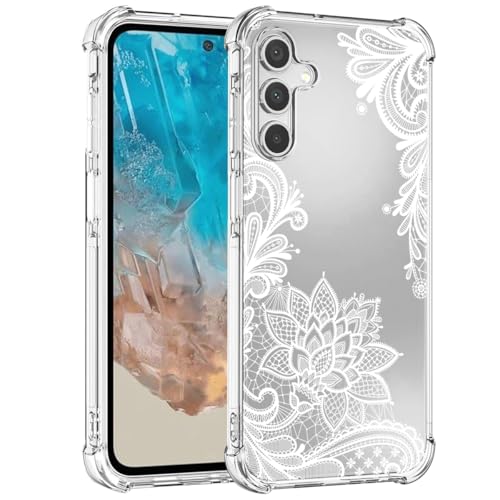 Sidande Hülle für Galaxy M35/Samsung M35 5G SM-M356B Handyhülle für Mädchen Frauen, Transparentes Blumenmuster Soft Flexible TPU Slim Handy Schutzhülle für Samsung Galaxy M35 Mandala Sidande Hülle für Galaxy M35/Samsung M35 5G SM-M356B Handyhülle für Mädchen Frauen, Transparentes Blumenmuster Soft Flexible TPU Slim Handy Schutzhülle für Samsung Galaxy M35 Mandala von Sidande