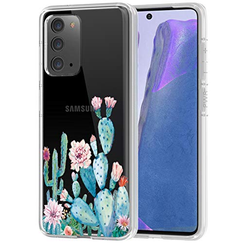 Sidande Hülle für Galaxy Note 20, Samsung Note 20 Handyhülle für Mädchen Frauen, Transparentes Blumenmuster Soft Flexible TPU Slim Handy Schutzhülle für Samsung Galaxy Note 20 Kaktus Sidande Hülle für Galaxy Note 20, Samsung Note 20 Handyhülle für Mädchen Frauen, Transparentes Blumenmuster Soft Flexible TPU Slim Handy Schutzhülle für Samsung Galaxy Note 20 Kaktus von Sidande