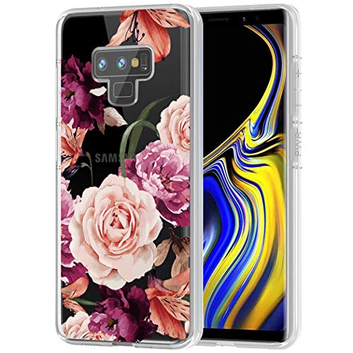 Sidande Hülle für Galaxy Note 9/Samsung Note 9 Handyhülle für Mädchen Frauen, Transparentes Blumenmuster Soft Flexible TPU Slim Handy Schutzhülle für Samsung Galaxy Note 9 Lila Blume Sidande Hülle für Galaxy Note 9/Samsung Note 9 Handyhülle für Mädchen Frauen, Transparentes Blumenmuster Soft Flexible TPU Slim Handy Schutzhülle für Samsung Galaxy Note 9 Lila Blume von Sidande