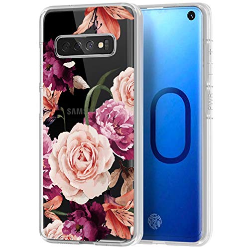 Sidande Hülle für Galaxy S10/Samsung S10 Handyhülle für Mädchen Frauen, Transparentes Blumenmuster Soft Flexible TPU Slim Handy Schutzhülle für Samsung Galaxy S10 6.1 inch Lila Blume Sidande Hülle für Galaxy S10/Samsung S10 Handyhülle für Mädchen Frauen, Transparentes Blumenmuster Soft Flexible TPU Slim Handy Schutzhülle für Samsung Galaxy S10 6.1 inch Lila Blume von Sidande