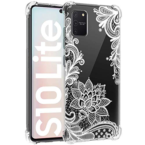 Sidande Hülle für Galaxy S10 Lite (2020), Galaxy A91 Handyhülle für Mädchen Frauen, Transparentes Blumenmuster Soft Flexible TPU Slim Handy Schutzhülle für Samsung Galaxy S10 Lite Mandala von Sidande