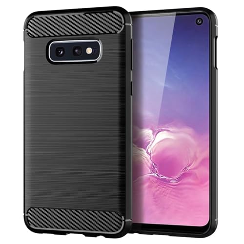 Sidande Hülle für Galaxy S10E hülle, für Samsung S10E SM-G970F hülle, Ultradünne Handyhülle mit stoßdämpfendem Carbon-Fiber-Design aus TPU-Gummi Robuster Schutzhülle für Samsung Galaxy S10E Schwarz Sidande Hülle für Galaxy S10E hülle, für Samsung S10E SM-G970F hülle, Ultradünne Handyhülle mit stoßdämpfendem Carbon-Fiber-Design aus TPU-Gummi Robuster Schutzhülle für Samsung Galaxy S10E Schwarz von Sidande