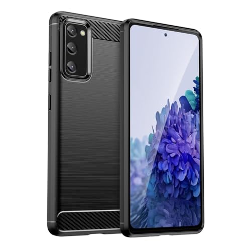 Sidande Hülle für Galaxy S20 FE/für Samsung S20 Fan Edition SM-G781B hülle, Ultradünne Handyhülle mit stoßdämpfendem Carbon-Fiber-Design aus TPU Robuster Schutzhülle für Samsung Galaxy S20 FE Schwarz Sidande Hülle für Galaxy S20 FE/für Samsung S20 Fan Edition SM-G781B hülle, Ultradünne Handyhülle mit stoßdämpfendem Carbon-Fiber-Design aus TPU Robuster Schutzhülle für Samsung Galaxy S20 FE Schwarz von Sidande