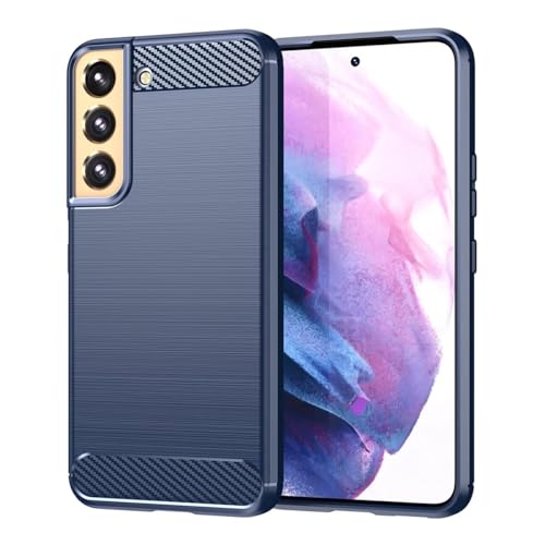 Sidande Hülle für Galaxy S22 5G hülle, für Samsung S22 SM-S901B hülle, Ultradünne Handyhülle mit stoßdämpfendem Carbon-Fiber-Design aus TPU Robuster Schutzhülle für Samsung Galaxy S22 5G Marineblau Sidande Hülle für Galaxy S22 5G hülle, für Samsung S22 SM-S901B hülle, Ultradünne Handyhülle mit stoßdämpfendem Carbon-Fiber-Design aus TPU Robuster Schutzhülle für Samsung Galaxy S22 5G Marineblau von Sidande