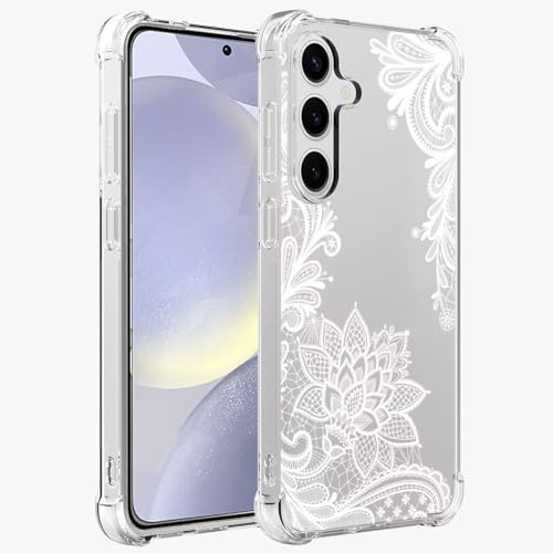 Sidande Hülle für Galaxy S24 Plus/Samsung S24+ 5G SM-S926U Handyhülle für Mädchen Frauen, Transparentes Blumenmuster Soft Flexible TPU Slim Handy Schutzhülle für Samsung Galaxy S24+ 5G Mandala Sidande Hülle für Galaxy S24 Plus/Samsung S24+ 5G SM-S926U Handyhülle für Mädchen Frauen, Transparentes Blumenmuster Soft Flexible TPU Slim Handy Schutzhülle für Samsung Galaxy S24+ 5G Mandala von Sidande