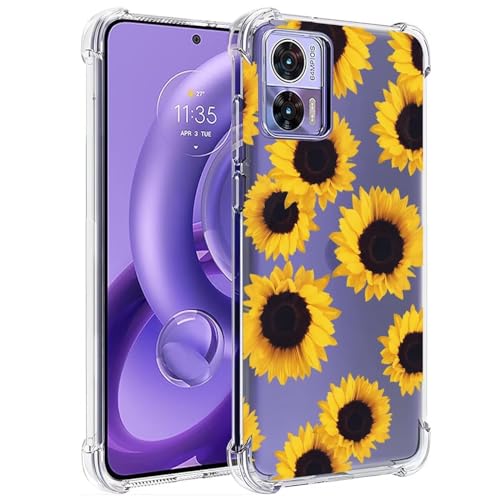 Sidande Hülle für Moto Edge 30 Neo 5G/Motorola Edge 30 Lite Handyhülle für Mädchen Frauen, Transparentes Blumenmuster Soft Flexible TPU Slim Handy Schutzhülle für Motorola Edge 30 Neo Sonnenblume Sidande Hülle für Moto Edge 30 Neo 5G/Motorola Edge 30 Lite Handyhülle für Mädchen Frauen, Transparentes Blumenmuster Soft Flexible TPU Slim Handy Schutzhülle für Motorola Edge 30 Neo Sonnenblume von Sidande