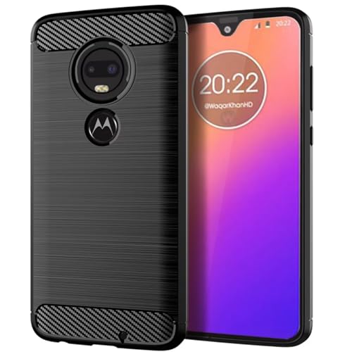 Sidande Hülle für Moto G7 hülle, für Motorola G7 Plus XT1962 hülle, Ultradünne Handyhülle mit stoßdämpfendem Carbon-Fiber-Design aus TPU-Gummi Robuster Schutzhülle für Motorola Moto G7 Schwarz Sidande Hülle für Moto G7 hülle, für Motorola G7 Plus XT1962 hülle, Ultradünne Handyhülle mit stoßdämpfendem Carbon-Fiber-Design aus TPU-Gummi Robuster Schutzhülle für Motorola Moto G7 Schwarz von Sidande