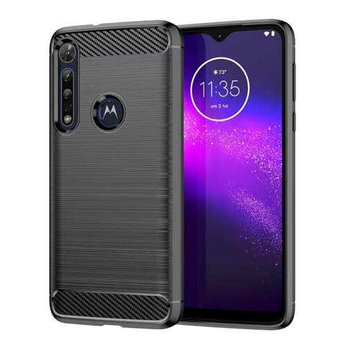 Sidande Hülle für Moto G8 Play/für Motorola G8 Play/Moto One Macro hülle, Ultradünne Handyhülle mit stoßdämpfendem Carbon-Fiber-Design aus TPU Robuster Schutzhülle für Motorola Moto G8 Play Schwarz Sidande Hülle für Moto G8 Play/für Motorola G8 Play/Moto One Macro hülle, Ultradünne Handyhülle mit stoßdämpfendem Carbon-Fiber-Design aus TPU Robuster Schutzhülle für Motorola Moto G8 Play Schwarz von Sidande
