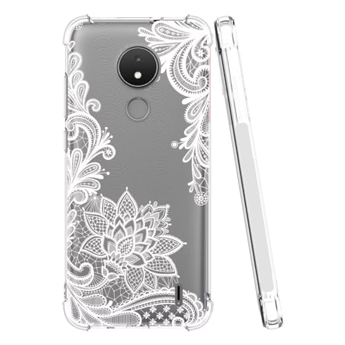 Sidande Hülle für Nokia C21/Nokia C20/Nokia C10 TA-1356 TA-1342 Handyhülle für Mädchen Frauen, Transparentes Blumenmuster Soft Flexible TPU Slim Handy Schutzhülle für Nokia C21 Mandala Sidande Hülle für Nokia C21/Nokia C20/Nokia C10 TA-1356 TA-1342 Handyhülle für Mädchen Frauen, Transparentes Blumenmuster Soft Flexible TPU Slim Handy Schutzhülle für Nokia C21 Mandala von Sidande