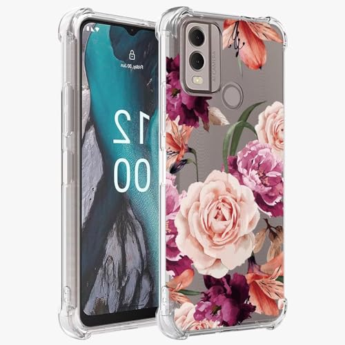Sidande Hülle für Nokia C22/Nokia C 22 Handyhülle für Mädchen Frauen, Transparentes Blumenmuster Soft Flexible TPU Slim Handy Schutzhülle für Nokia C22 Lila Blume Sidande Hülle für Nokia C22/Nokia C 22 Handyhülle für Mädchen Frauen, Transparentes Blumenmuster Soft Flexible TPU Slim Handy Schutzhülle für Nokia C22 Lila Blume von Sidande