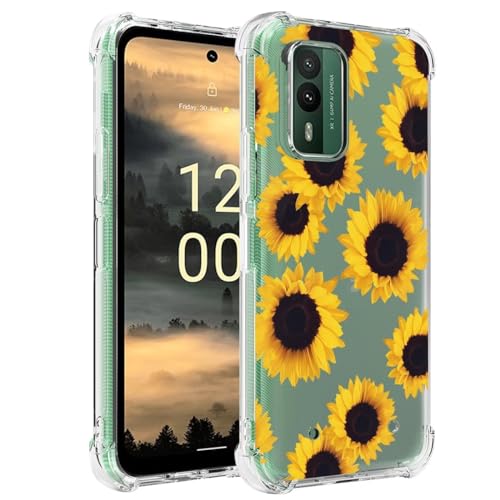 Sidande Hülle für Nokia XR21/Nokia XR 21 Handyhülle für Mädchen Frauen, Transparentes Blumenmuster Soft Flexible TPU Slim Handy Schutzhülle für Nokia XR21 5G Sonnenblume Sidande Hülle für Nokia XR21/Nokia XR 21 Handyhülle für Mädchen Frauen, Transparentes Blumenmuster Soft Flexible TPU Slim Handy Schutzhülle für Nokia XR21 5G Sonnenblume von Sidande