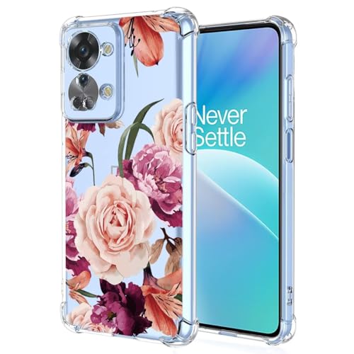 Sidande Hülle für OnePlus Nord 2T/OnePlus 2T CPH2399 Handyhülle für Mädchen Frauen, Transparentes Blumenmuster Soft Flexible TPU Slim Handy Schutzhülle für OnePlus Nord 2T 5G Lila Blume Sidande Hülle für OnePlus Nord 2T/OnePlus 2T CPH2399 Handyhülle für Mädchen Frauen, Transparentes Blumenmuster Soft Flexible TPU Slim Handy Schutzhülle für OnePlus Nord 2T 5G Lila Blume von Sidande