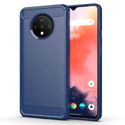 Sidande Hülle für Oneplus 7T hülle, HD1907 hülle, Ultradünne Handyhülle mit stoßdämpfendem Carbon-Fiber-Design aus TPU-Gummi Robuster Schutzhülle für Oneplus 7T Marineblau Sidande Hülle für Oneplus 7T hülle, HD1907 hülle, Ultradünne Handyhülle mit stoßdämpfendem Carbon-Fiber-Design aus TPU-Gummi Robuster Schutzhülle für Oneplus 7T Marineblau von Sidande