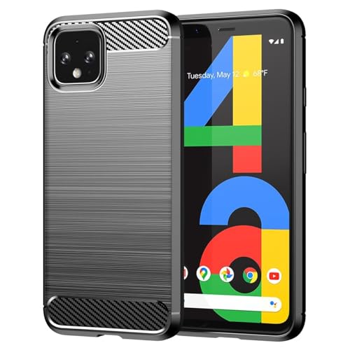 Sidande Hülle für Pixel 4A hülle, für Google 4A G025J hülle, Ultradünne Handyhülle mit stoßdämpfendem Carbon-Fiber-Design aus TPU-Gummi Robuster Schutzhülle für Google Pixel 4A Schwarz Sidande Hülle für Pixel 4A hülle, für Google 4A G025J hülle, Ultradünne Handyhülle mit stoßdämpfendem Carbon-Fiber-Design aus TPU-Gummi Robuster Schutzhülle für Google Pixel 4A Schwarz von Sidande