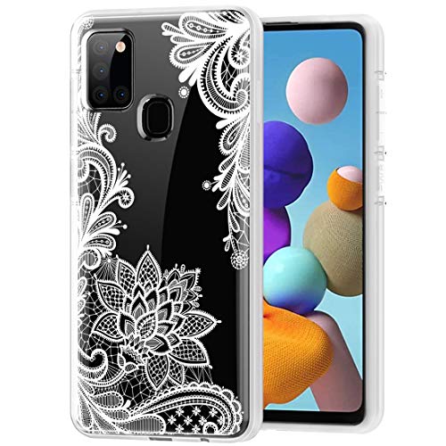 Sidande Hülle für Samsung A21S, Galaxy A21S Handyhülle für Mädchen Frauen, Transparentes Blumenmuster Soft Flexible TPU Slim Handy Schutzhülle für Samsung Galaxy A21s 2020 Mandala Sidande Hülle für Samsung A21S, Galaxy A21S Handyhülle für Mädchen Frauen, Transparentes Blumenmuster Soft Flexible TPU Slim Handy Schutzhülle für Samsung Galaxy A21s 2020 Mandala von Sidande