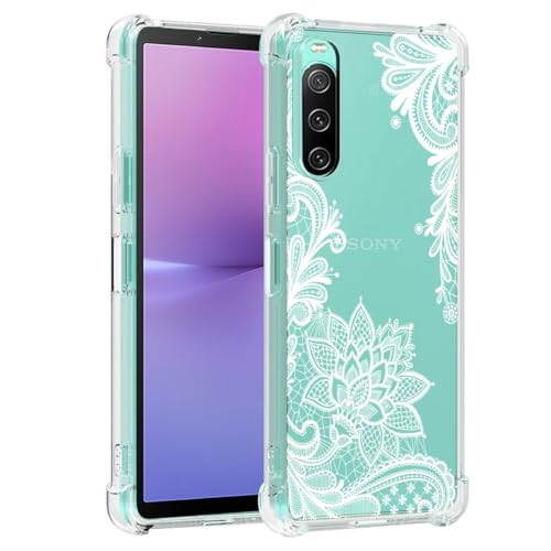 Sidande Hülle für Xperia 10 V/Sony 10V XQ-DC72 Handyhülle für Mädchen Frauen, Transparentes Blumenmuster Soft Flexible TPU Slim Handy Schutzhülle für Sony Xperia 10 V Mandala Sidande Hülle für Xperia 10 V/Sony 10V XQ-DC72 Handyhülle für Mädchen Frauen, Transparentes Blumenmuster Soft Flexible TPU Slim Handy Schutzhülle für Sony Xperia 10 V Mandala von Sidande