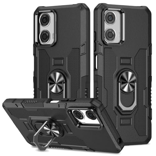 Sidande Handyhülle Für Moto G34 5G/Motorola G34 XT2363-2 Hülle, Robuste Ständerhalterung mit eingebautem Magnet-Autohalterung Stoßfeste Kamera Schutzhülle für Motorola Moto G34 5G Schwarz Sidande Handyhülle Für Moto G34 5G/Motorola G34 XT2363-2 Hülle, Robuste Ständerhalterung mit eingebautem Magnet-Autohalterung Stoßfeste Kamera Schutzhülle für Motorola Moto G34 5G Schwarz von Sidande