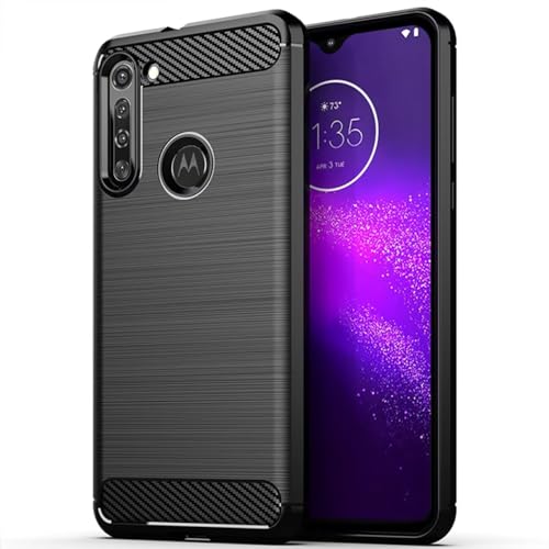 Sidande Hülle für Moto G8 Power/für Motorola G8 Power XT2041-1 hülle, Ultradünne Handyhülle mit stoßdämpfendem Carbon-Fiber-Design aus TPU-Gummi Robuster Schutzhülle für Motorola Moto G8 Power Schwarz Sidande Hülle für Moto G8 Power/für Motorola G8 Power XT2041-1 hülle, Ultradünne Handyhülle mit stoßdämpfendem Carbon-Fiber-Design aus TPU-Gummi Robuster Schutzhülle für Motorola Moto G8 Power Schwarz von Sidande