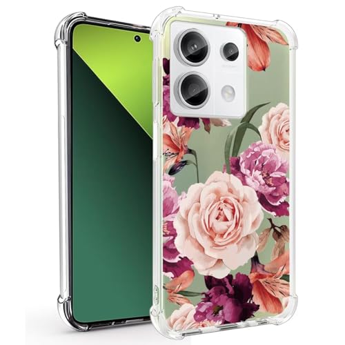 Sidande Hülle für Redmi Note 13 Pro 4G/Poco M6 Pro 4G Handyhülle für Mädchen Frauen, Transparentes Blumenmuster Soft Flexible TPU Slim Handy Schutzhülle für Xiaomi Redmi Note 13 Pro 4G Lila Blume Sidande Hülle für Redmi Note 13 Pro 4G/Poco M6 Pro 4G Handyhülle für Mädchen Frauen, Transparentes Blumenmuster Soft Flexible TPU Slim Handy Schutzhülle für Xiaomi Redmi Note 13 Pro 4G Lila Blume von Sidande