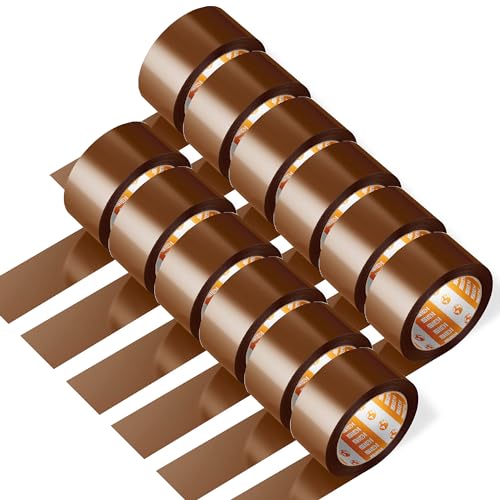 SIDI Packband, braunes Klebeband, Verpackungsband, Verpackungsband, Umzugs- und Versandband, braun, breit, 36 mm x 66 m, 12 Stück SIDI Packband, braunes Klebeband, Verpackungsband, Verpackungsband, Umzugs- und Versandband, braun, breit, 36 mm x 66 m, 12 Stück von Sidi Global Market