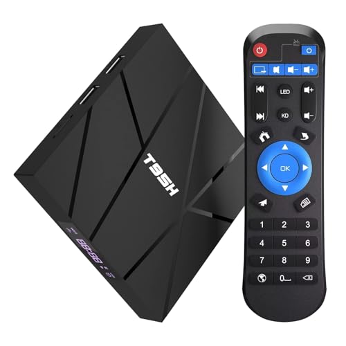 Android TV Box 10.0, T95H Android Box 1 GB RAM 8 GB ROM Allwinner H616 Quad-Core-Smart Box, Unterstützung 6K, H.265, 3D, 2,4 G WiFi, 10 / 100M Ethernet von Sidiwen