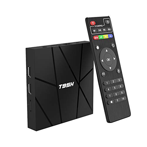 Android Tv Box 10.0 2 GB RAM 16 GB ROM Smart Tv Box, T95H Allwinner H616 Quad-Core 6K TV-Box, H.265, 3D, 2,4 G WiFi, 10 / 100M Ethernet usw. von Sidiwen