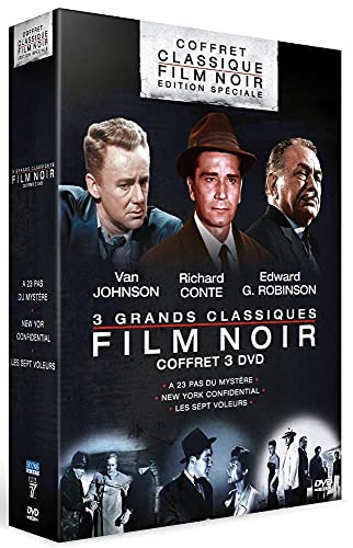 Coffret 3 grands classiques du film noir : à 23 pas du mystère ; new york confidential ; les sept voleurs [FR Import] von Sidonis Calysta