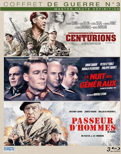 Guerre - coffret n° 3 - 3 films : les centurions + la nuit des généraux + passeur d'hommes [Blu-ray] [FR Import] von Sidonis Calysta