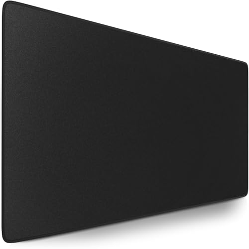 Sidorenko Gaming Mauspad XXL in schwarz - Großes Mousepad 1200x600 mm - rutschfeste Schreibtischunterlage für Büro - Desk Mat mit Fransenfreie Ränder - Präzises und langlebiges groß Mouse Pad von Sidorenko