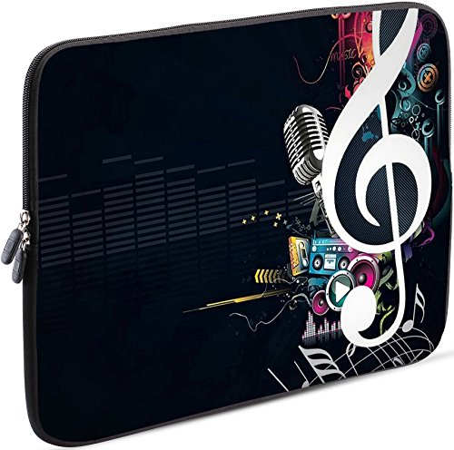 Sidorenko Laptop Tasche für 13 - 13.3 Zoll kompatibel für Macbook Pro / Macbook Air / Lenovo - Universal Notebooktasche Schutzhülle - Laptoptasche aus Neopren, PC Computer Ultrabook Hülle Sleeve Case Etui, Schwarz von Sidorenko