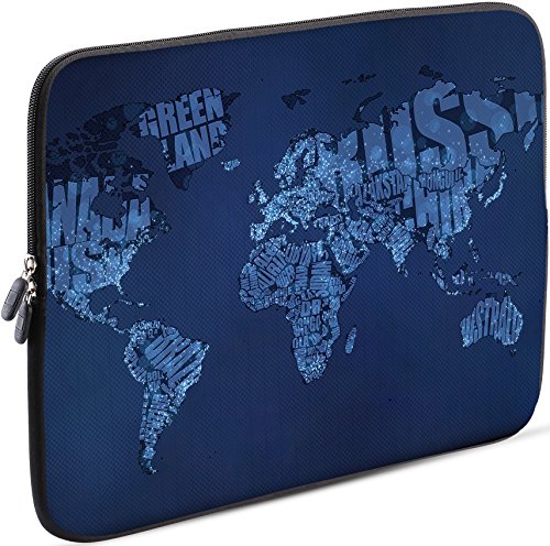 Sidorenko Laptop Tasche für 15-15,6 Zoll - Universal Notebooktasche Schutzhülle - Laptoptasche aus Neopren, PC Computer Hülle Sleeve Case Etui, Blau von Sidorenko