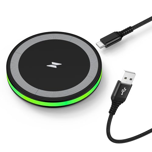 15 W schnelles Android-Ladegerät, kabelloses Ladegerät, Samsung Pad für Google Pixel 9/8/7/6, LG, Handy-Induktions-Ladestation, schnelles Aufladen für iPhone 16, 15, 14, 13 Pro Max, Samsung Galaxy S25 von Sidpro