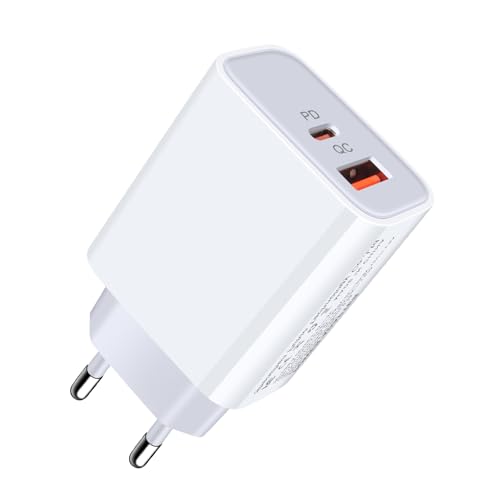 20W USB C Ladegerät,Typ C Handy Ladegerät Schnellladegerät Dual Ladestecker PD+QC Stecker für Samsung Galaxy A16/A15/A54/A55/S25/S24/S23/S22/S21/S20,USB C Ladeadapter für iPhone 16 15 14 13 12,Pixel 20W USB C Ladegerät,Typ C Handy Ladegerät Schnellladegerät Dual Ladestecker PD+QC Stecker für Samsung Galaxy A16/A15/A54/A55/S25/S24/S23/S22/S21/S20,USB C Ladeadapter für iPhone 16 15 14 13 12,Pixel von Sidpro