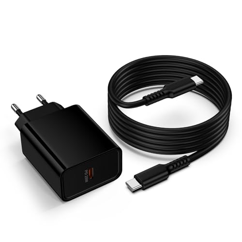25W USB C Ladegerät Adapter,Typ C Schnellladegerät mit 1.8M Ladekabel,Handy Netzteil Ladestecker für Samsung Galaxy S25/S24 Ultra/S23/S22/S21/S20/A16/A15/A34/A35/A54/A55,iPhone 16 Pro Max,Google Pixel von Sidpro