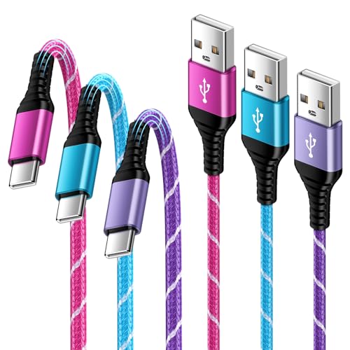 USB C Handy Ladekabel,3 Stück 1.8M Typ C Samsung Ladegerät Schnellladekabel,USB A Auf USB C Kabel für Samsung Galaxy S25 S24 Ultra S23 S22 S21 S20 A16 A15 A35 A54 A55 Z Flip 6,iPhone 16 15 Pro,Huawei USB C Handy Ladekabel,3 Stück 1.8M Typ C Samsung Ladegerät Schnellladekabel,USB A Auf USB C Kabel für Samsung Galaxy S25 S24 Ultra S23 S22 S21 S20 A16 A15 A35 A54 A55 Z Flip 6,iPhone 16 15 Pro,Huawei von Sidpro