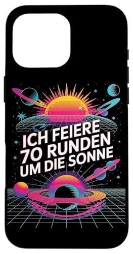 Ich Feiere 70 Runden Um Die Sonne Geburtstag Hülle für iPhone 16 Pro Max Ich Feiere 70 Runden Um Die Sonne Geburtstag Hülle für iPhone 16 Pro Max von Siebzig 70 Geburtstag Ich Feiere